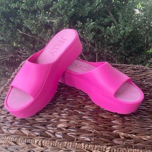Super fun hot pink platforms!